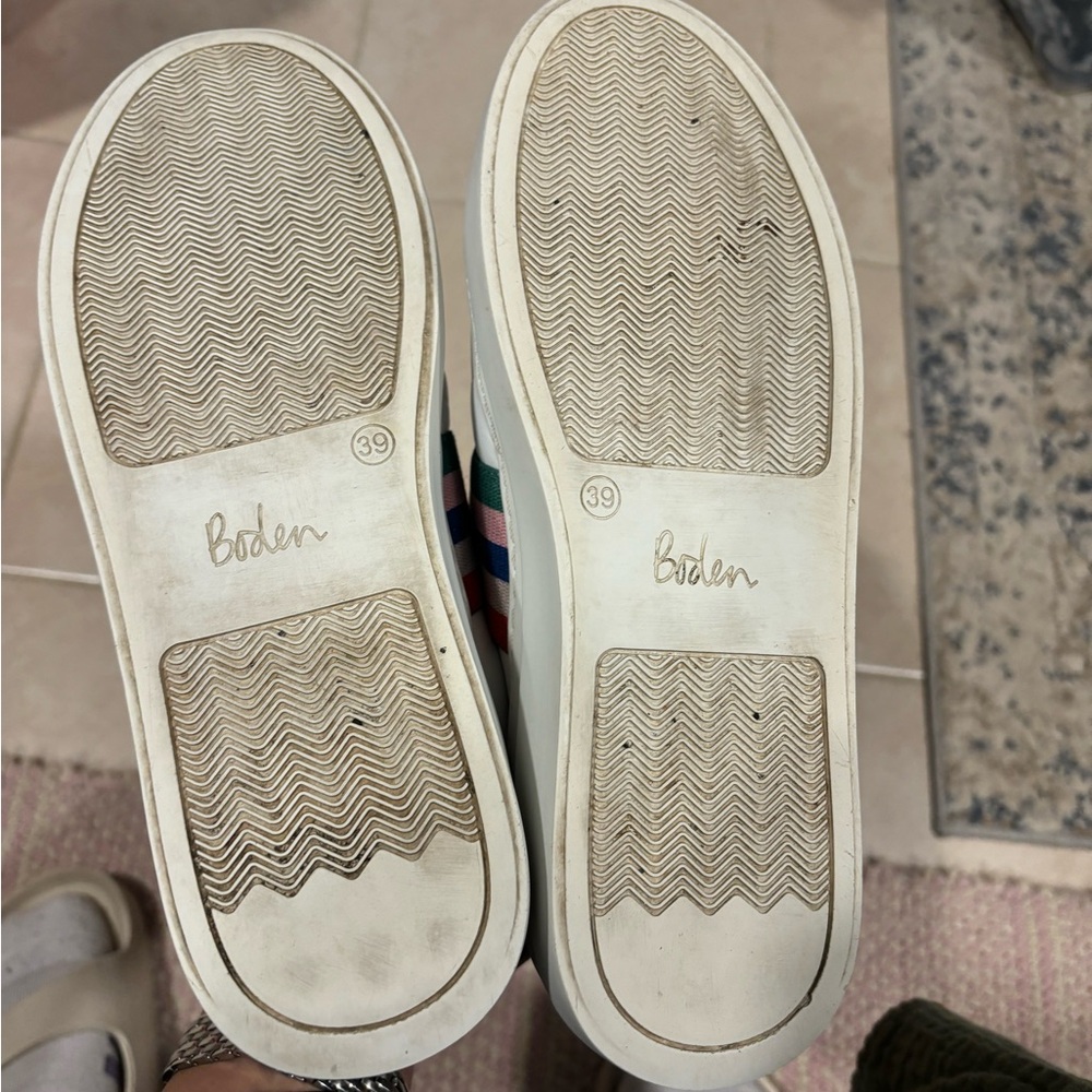Boden Isabel Slip On Chunky Multi Stripe Sneakers - Picture 10 of 10